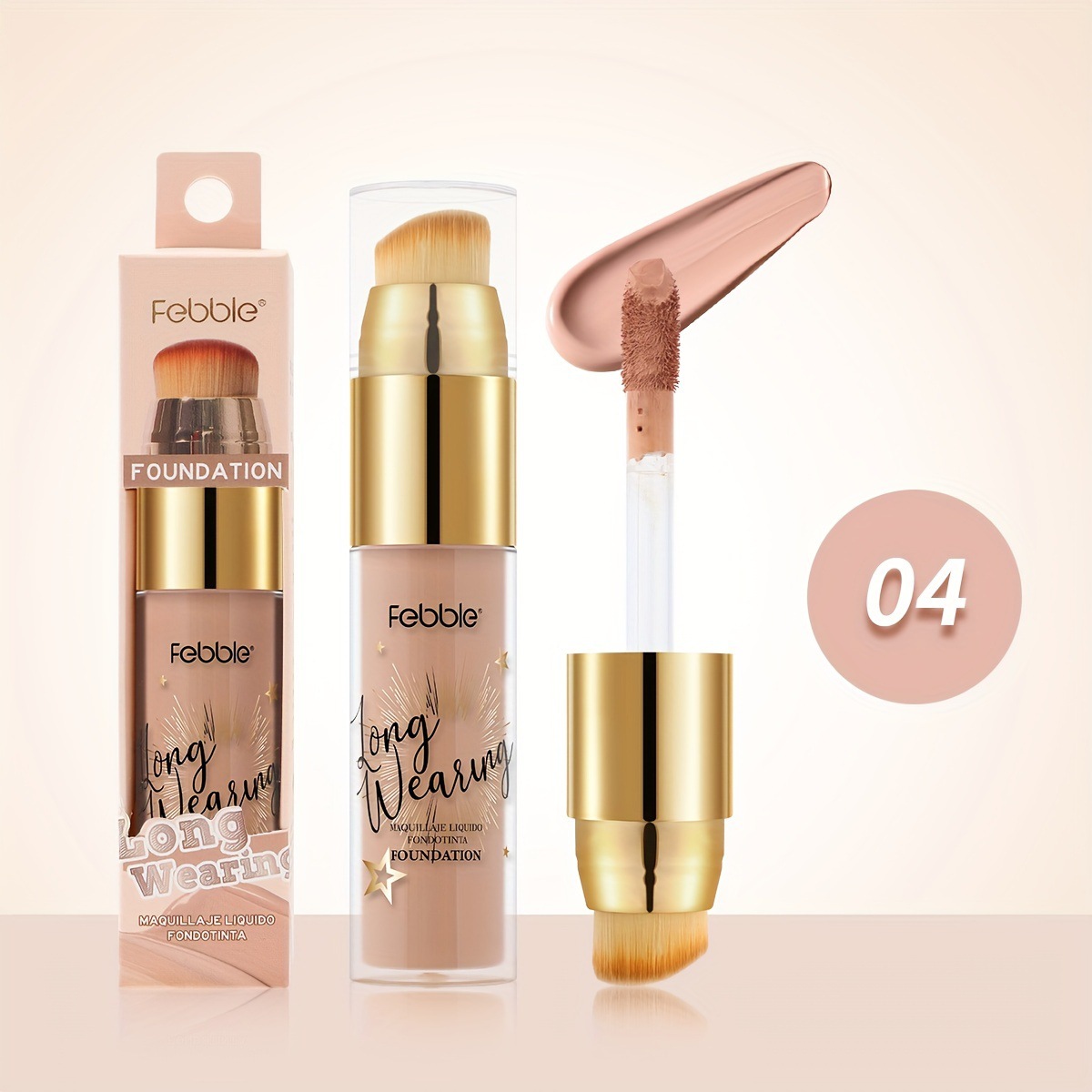 USHAS Cross-Border Spot Maquillaje Base Liquid Combination Set impermeable sin quitar el maquillaje para aclarar el tono de la piel FS449FA + B