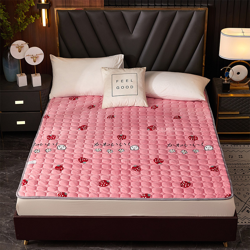 Wholesale Source Flannel Mattress School Dormitory Single Mattress Thickened Foldable Double Bed 1.8 Warm Pad Wholesale Source Flannel Mattress School Dormitory Single Mattress Thickened Foldable Double Bed 1.8 Warm Pad