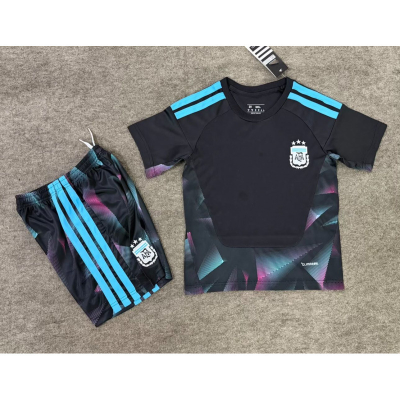 2026 Copa del Mundo de fútbol infantil trajes de mangas cortas pantalones cortos Argentina Alemania Francia niños y niñas secos rápidos image 49