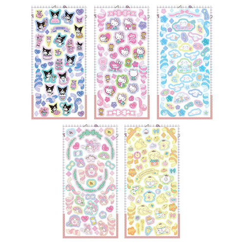 Sanrio Pudding Cinnamon Dog Melody Culomi Cute Gupan DIY Guka Sticker Hand Account Cartoon Material