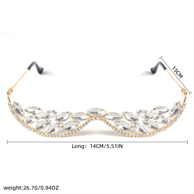 45g Weight Glam Novelty Geometric Unisex Glasses