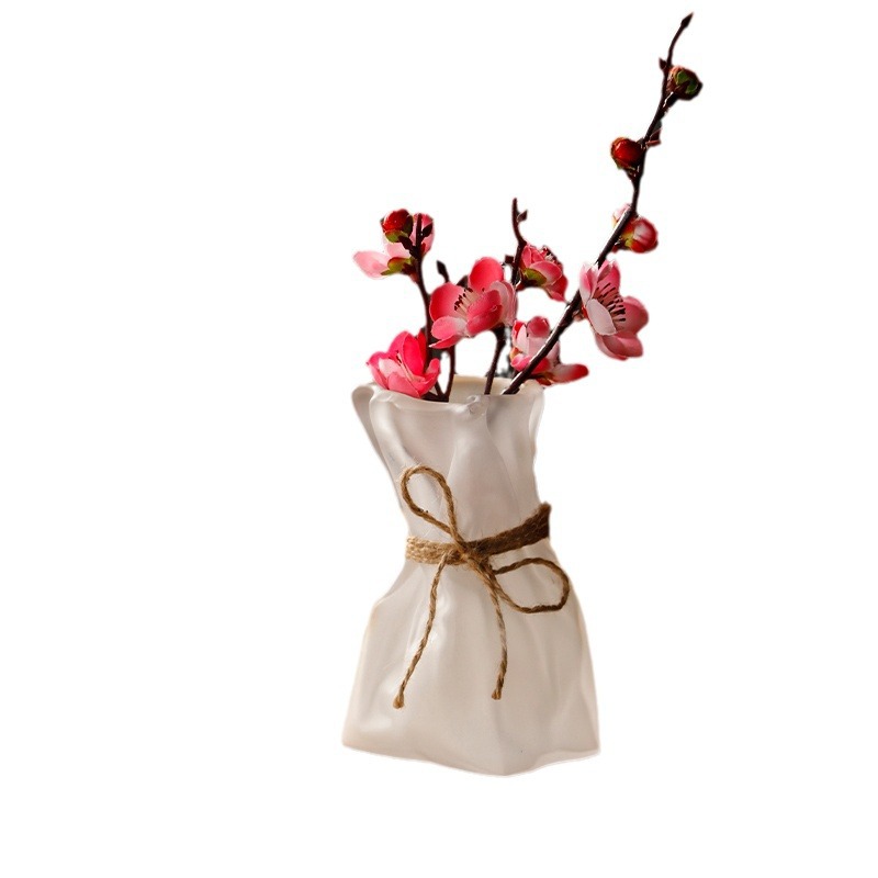 Nordic simple origami transparente florero ins estilo creativo Hotel B & B decoración florero de vidrio arreglo floral