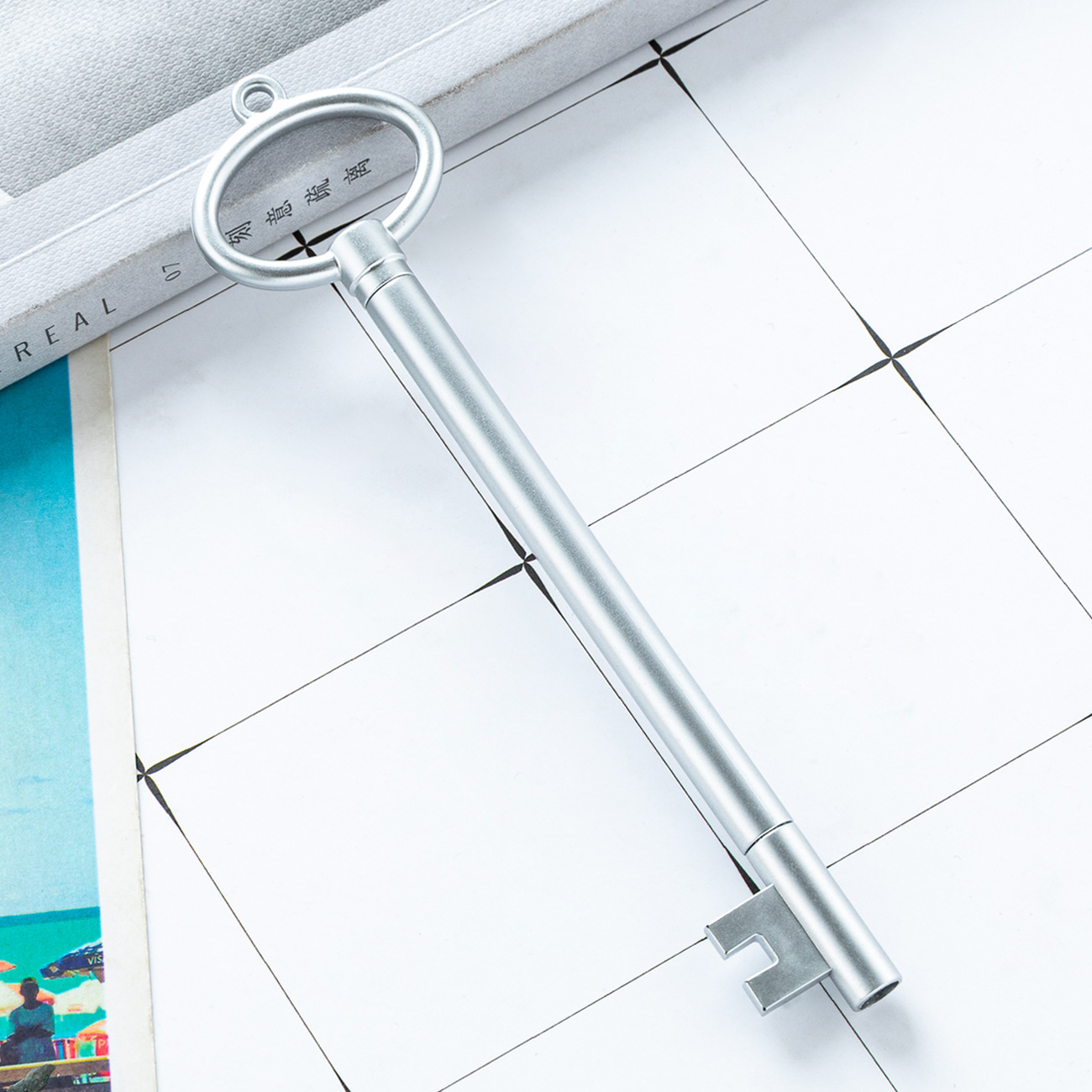 Fabricante mayorista clave modelado bolígrafo neutro logotipo imprimible oficina estudiantes papelería bolígrafo de escritura negro bolígrafo de firma