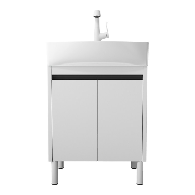lavabo de balcón tipo piso gabinete de lavadora combinado lavabo profundizado integrado lavabo con tabla de fricción