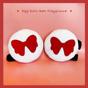 Cartoon cute ski accessories equipment hip pad knee pad drop-resistant protective gear waterproof unisex red bow knee pad