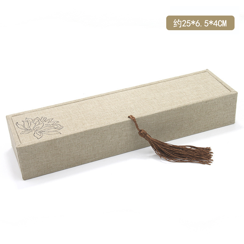 Caja de regalo vacía caja cuadrada rectangular antigua china juegos de joyería collar bolsa caja de embalaje ventilador