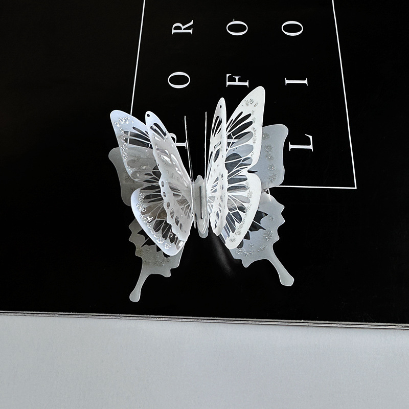 Butterfly Hair Clip Niche Design Multi Layer Ancient Style Pin_voghion.com