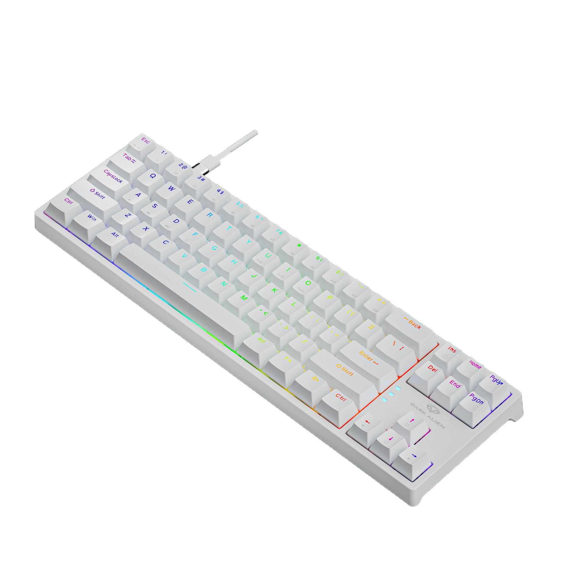 K710 e-sports teclado mecánico TYPE-C llave línea separación eje reemplazable juego de ordenador con cable teclado mecánico