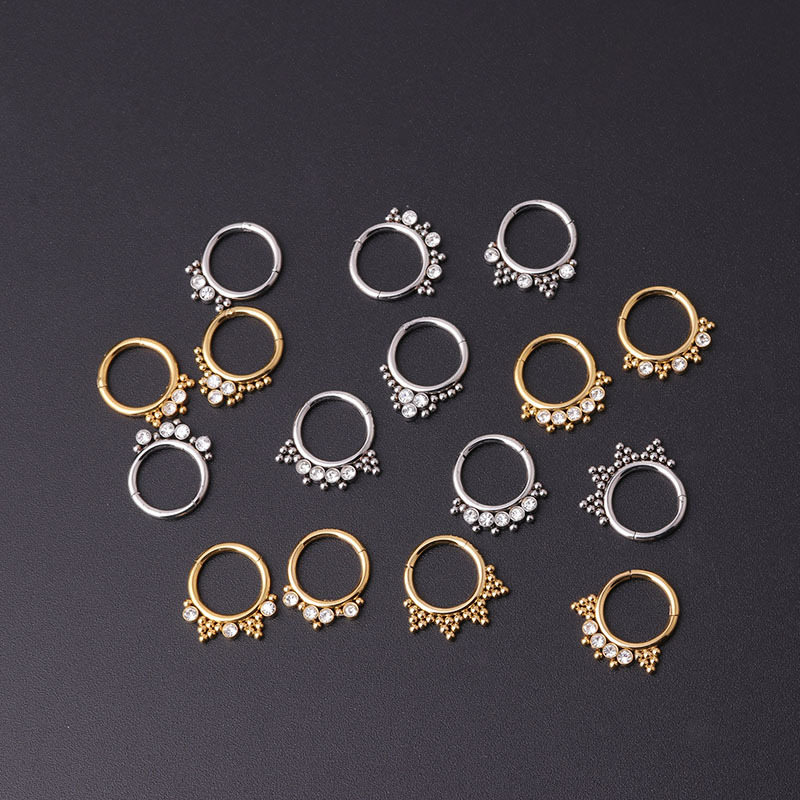 Ethnic Style Geometric Stainless Steel Plating Nose Ring display picture 6