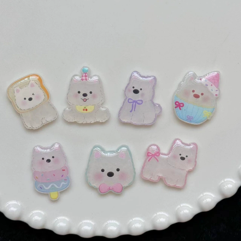 Small acrylic materials set handmade, cartoon accessory, new collection, DIY