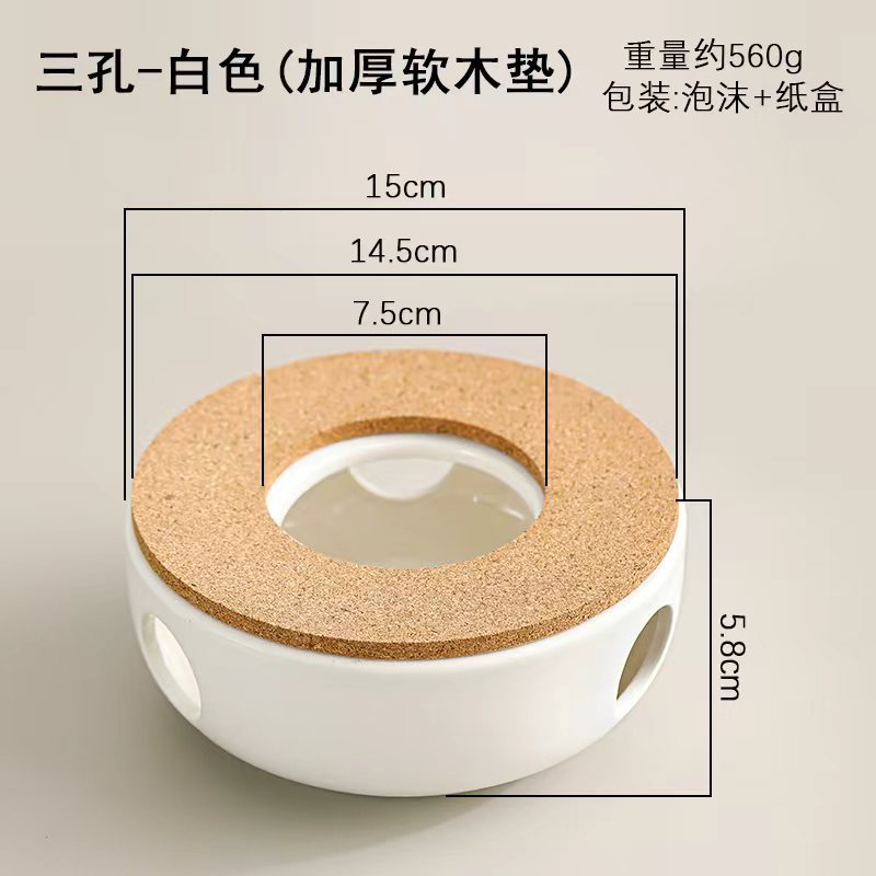 Calentador de Té de Cerámica para Vela para Ceremonia del Té