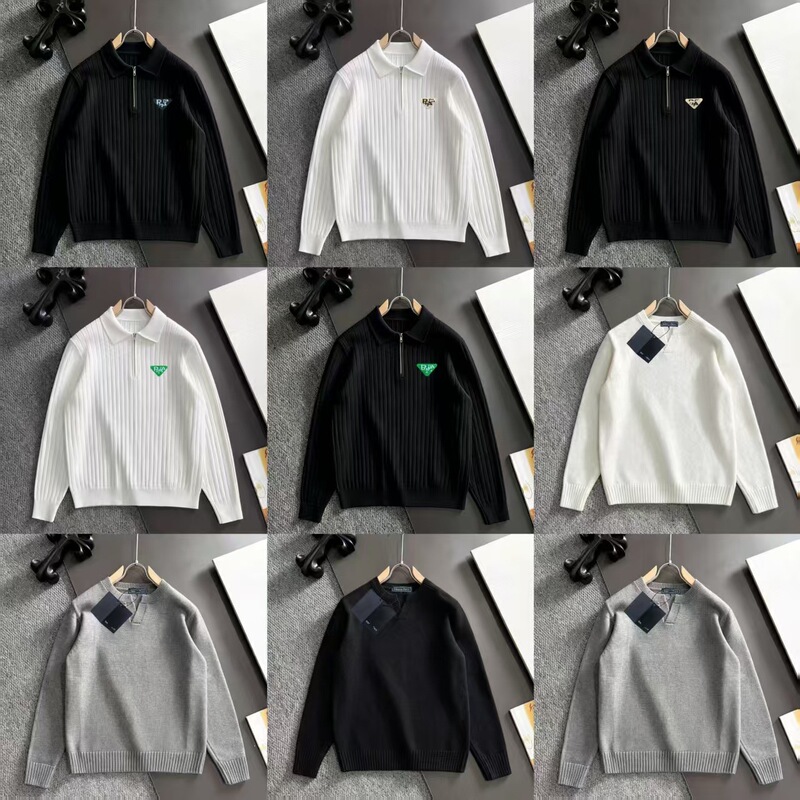 26 Autumn/Winter New Men's Half-Zip Wool Knit Sweater, Turn-Down Collar Pullover, Business Casual Base Shirt, High-End 26 Autumn/Winter New Men's Half-Zip Wool Knit Sweater, Turn-Down Collar Pullover, Business Casual Base Shirt, High-End