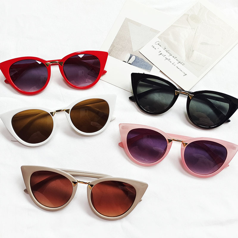 Streetwear Geometric Pc Cat Eye Full Frame Women's Sunglasses display picture 2