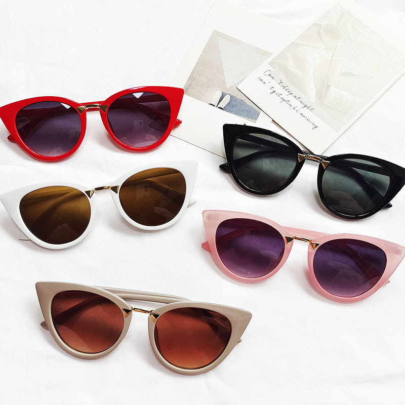 Full Frame Glasses Structure Sunglasses Classification Streetwear Geometric PC UV400 Protection Cat Eye Full Frame Women's Sunglasses