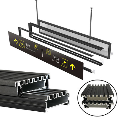 双面开门地铁导视灯箱型机场火车站高铁指示导向吊牌铝型材定制