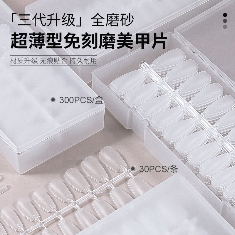 2024 nuevo ultrafino mano-desgaste de uñas especial pieza talla-desgaste libre sin costuras de doble cara pieza de uñas esmerilado al por mayor
