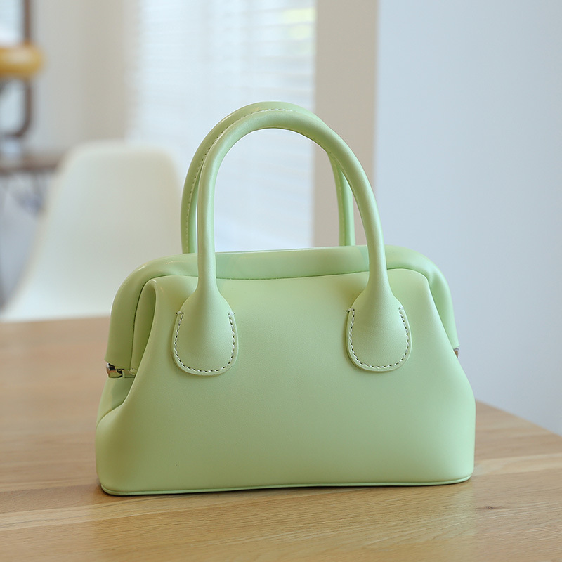 Borsa a tracolla da golf in tinta unita con clip di design di nicchia coreana alla moda, portatile, da donna_voghion.com