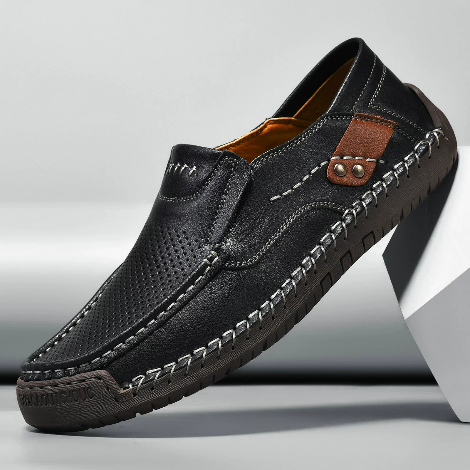 Низкие лоферы, обувь из кожи ручной работы, размерный ряд 36–50, комфорт Slip-on