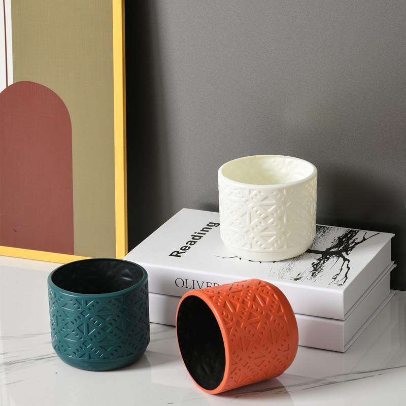 Jarrón decorativo de plástico estilo nórdico, resistente a caídas