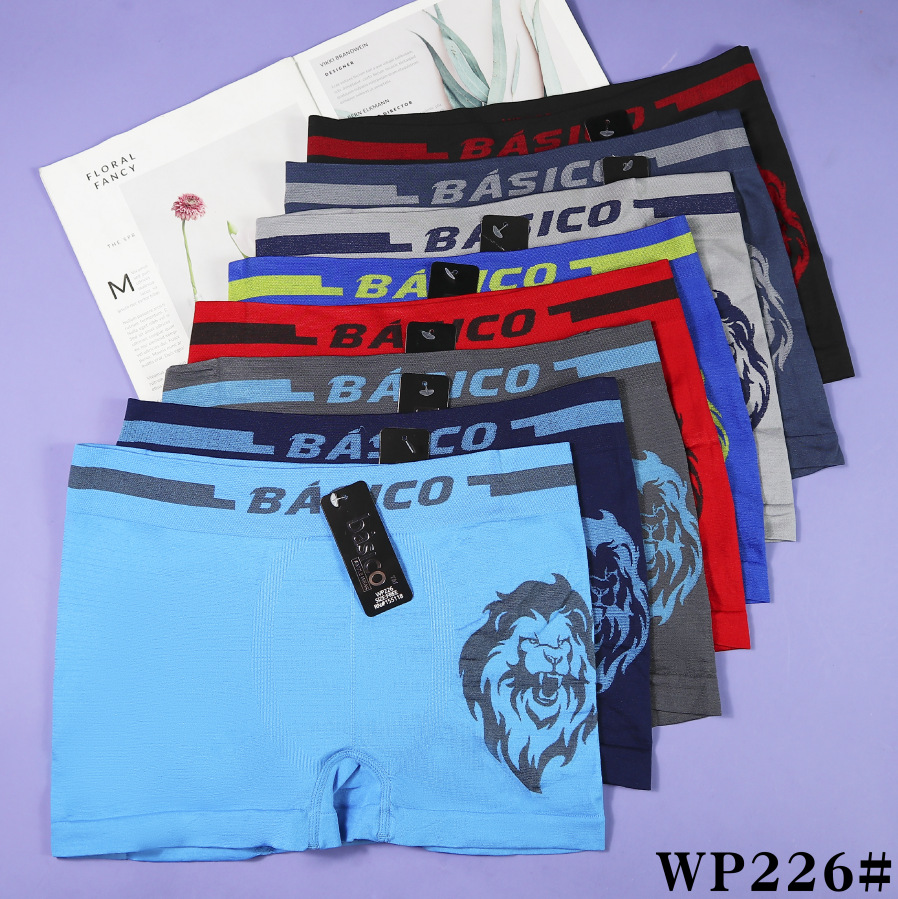 8 ropa interior de hombre de ocio al aire libre de deportes de todo color, ropa interior bóxer suave y transpirable de poliéster sin costuras de alta elasticidad