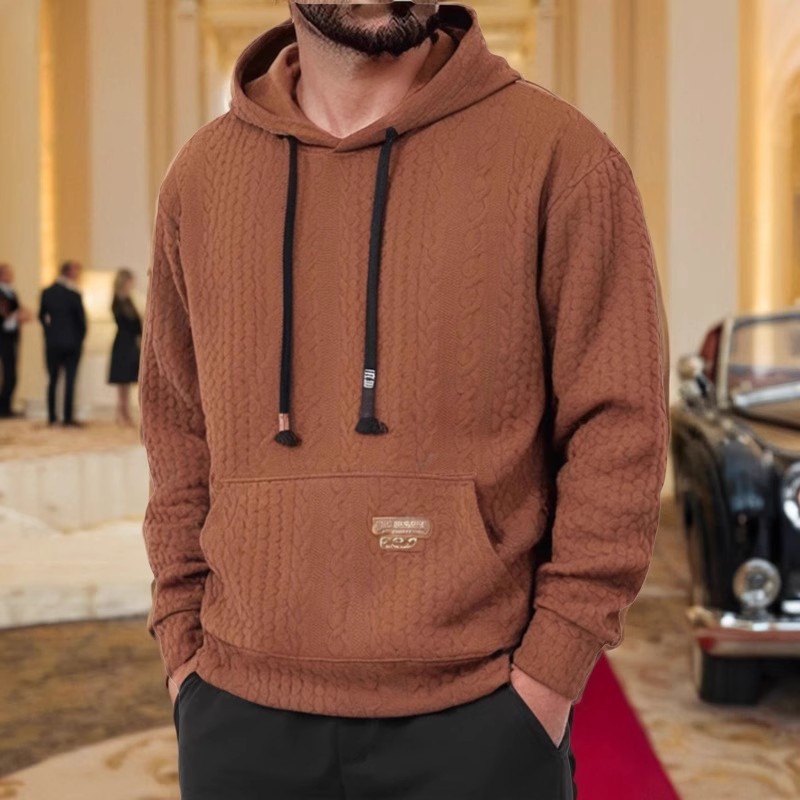 Herrenbekleidung neue Herbst- und Winter-Herren-Langarm-Kapuzenpullover lose Herren-Sweatshirt_voghion.com