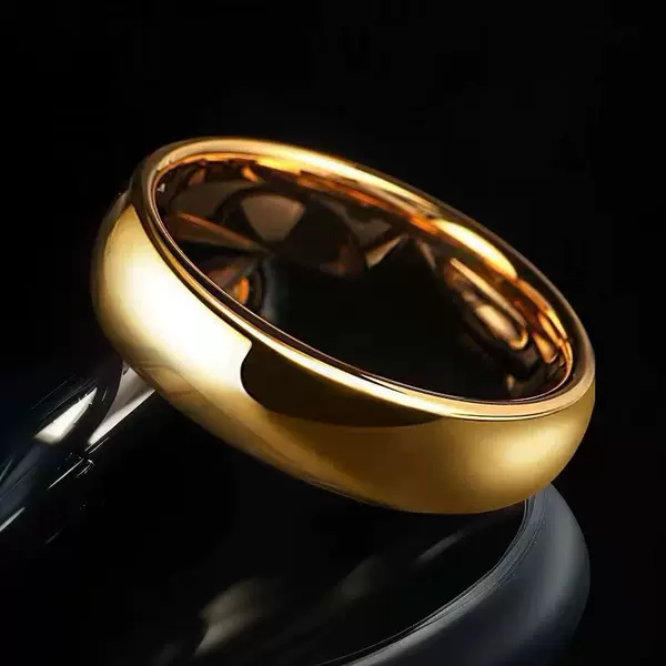 Stainless steel ring women's rose gold niche high-end ins Taigang smooth titanium steel jewelry jewelry jewelry wholesale