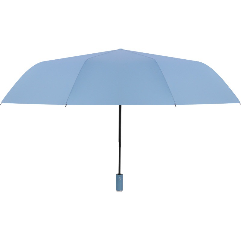 Gran venta al por mayor paraguas plegable completamente automático sólido más tamaño de las mujeres engrosada protección solar sombra paraguas publicidad personalizada