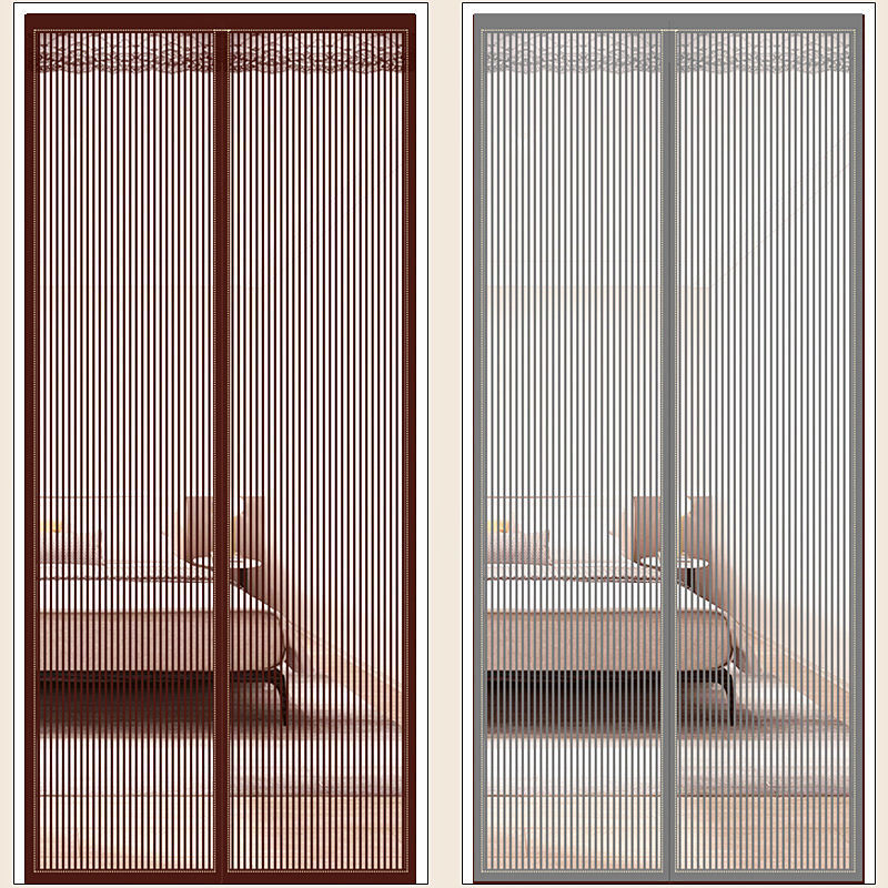 德奇力金刚款防蚊门帘家用免打孔魔术贴夏季高档磁性自吸纱门纱窗