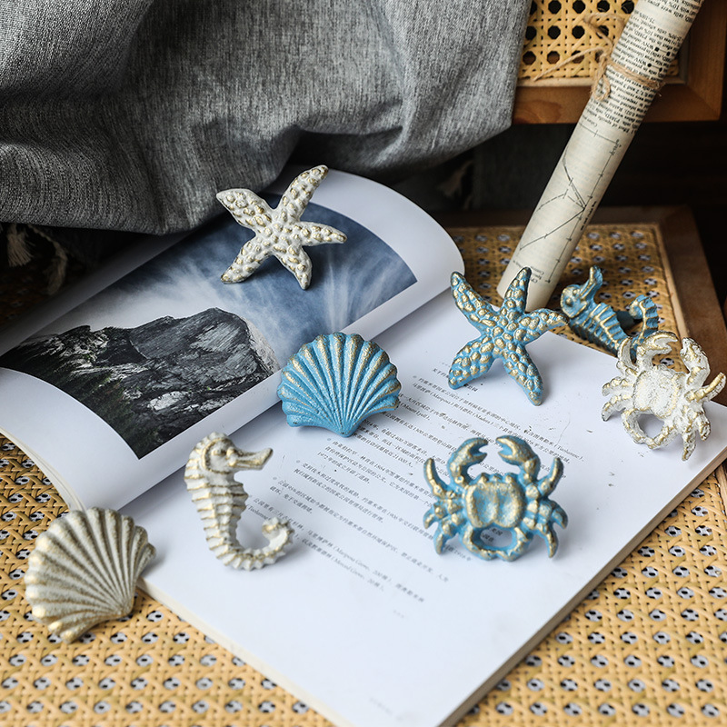 Nordic Mediterranean retro ocean style cabinet door handle…