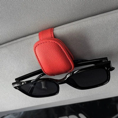 Glasses Holder Car Sunglasses Clip – Car Glasses Clip/Bill Clip - 1-red