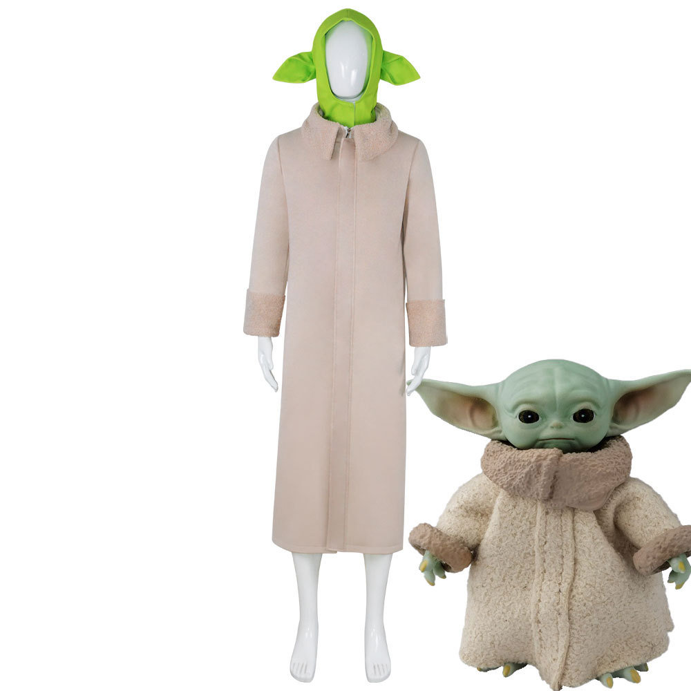The Mandalorian Cos Baby Yoda Cosplay Children's Clothing Halloween Children's Costume Yoda Clothes Star Wars Cos
