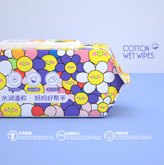 Factory 100 Pcs Big Pack Thickened Wet Wipes Pearl Pattern Baby Wet Wipes Hand Mouth Baby Disposable Cleaning Wet Wipes 