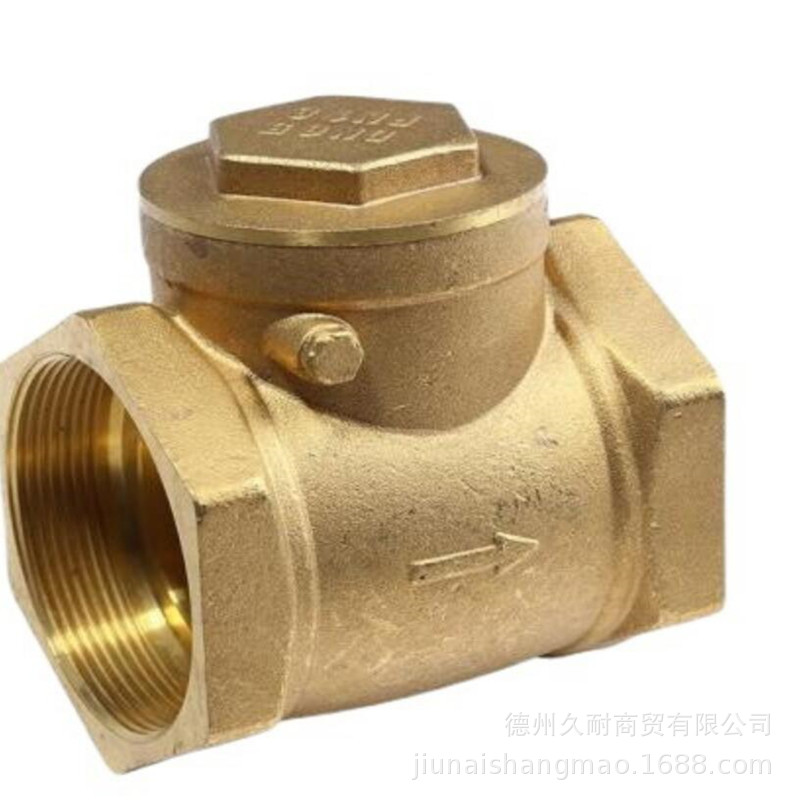 批发黄铜丝扣旋启止回阀铜单流阀逆止阀内螺纹立卧止回阀
