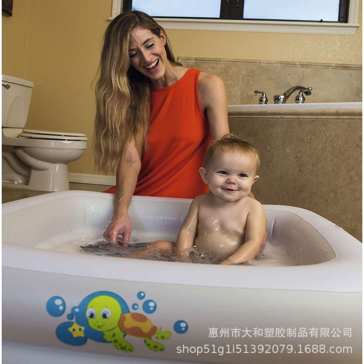 Inflatable children's square swimming pool PVC for bath play in…