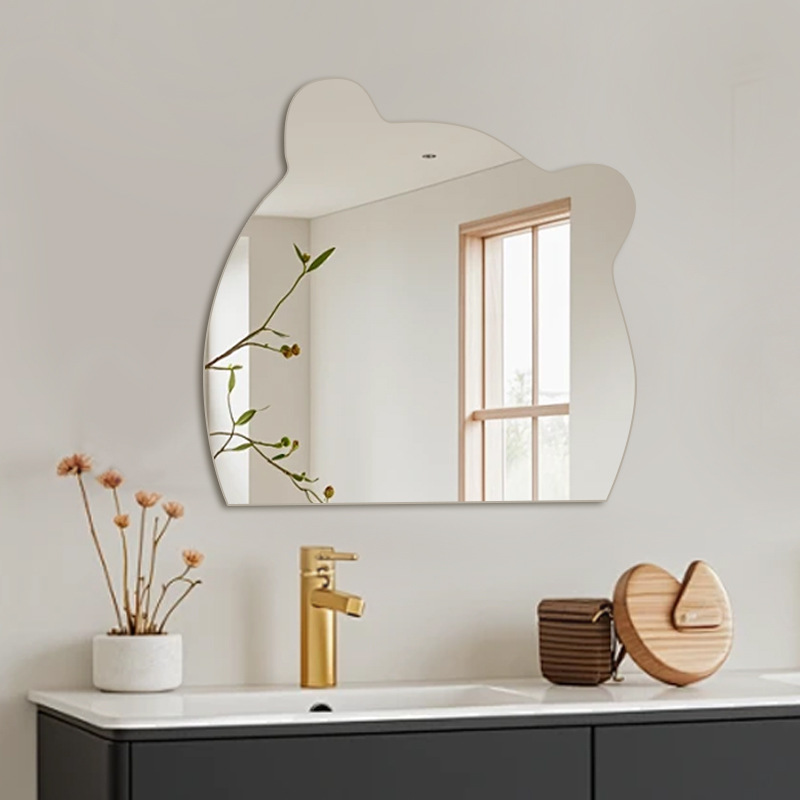 Decorative Bathroom Mirror High-definition Acrylic Wall Sticker_voghion.com