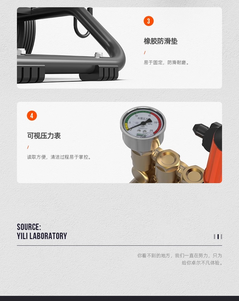 Yili High Power Commercial 95 Series High Pressure Car Washer Industrial Powerful Water Pump Car Wash Shop Car Wash Farm Farm