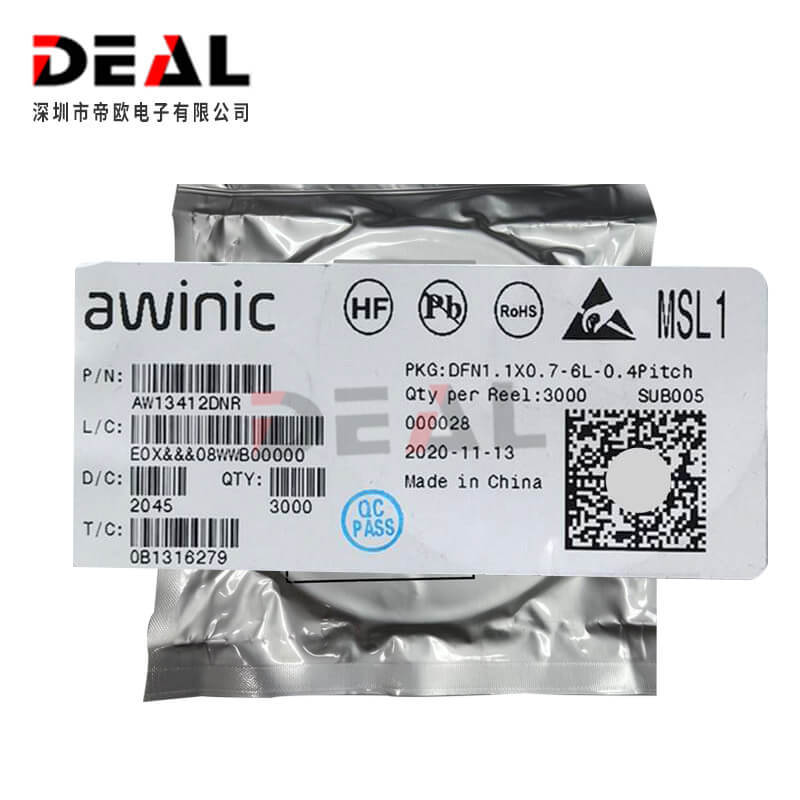 AW13412DNR 全新原装正品 AWINIC/艾为系列手机小料 支持实单