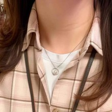 天女粉天然珍珠吊坠海水akoya日常百搭大牌同款