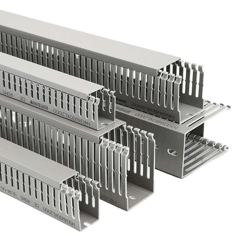 Корыто для проволоки из ПВХ открытое пластиковое промышленное изоляционное огнестойкое распределительное устройство электрический шкаф корыто для проводов корыто для распределения мелких зубов