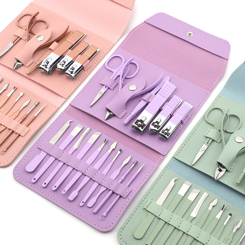 16-piece nail scissors set home nail clippers nail scissors set complete manicure and pedicure tool set