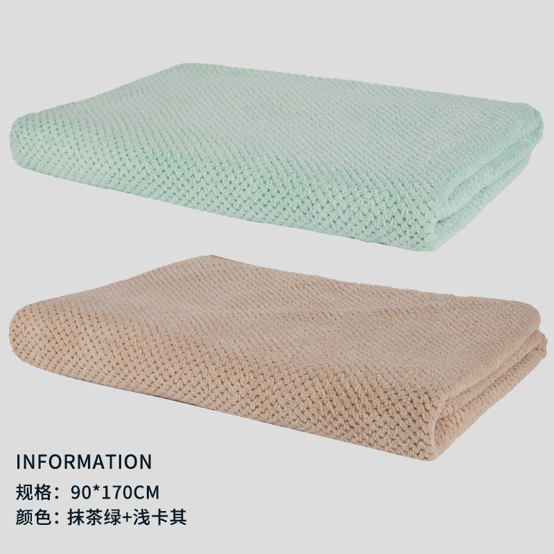 Piña Plaid Toalla de baño grande 90*170CM TikTok mismo estilo 2 pack Adulto Más tamaño hogar hombres y mujeres coral Toalla de baño de lana