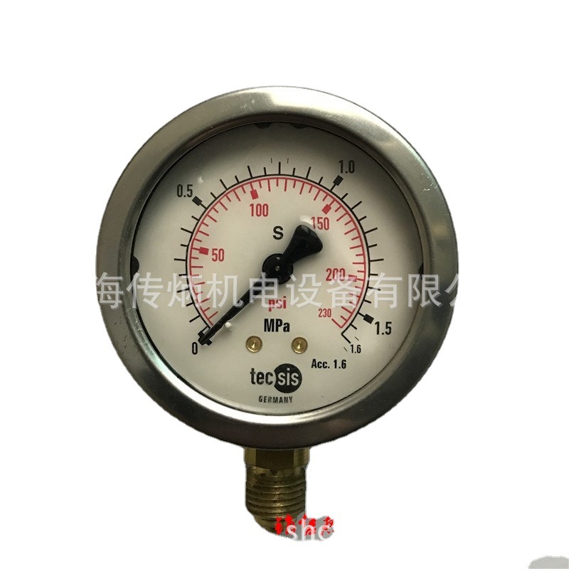徳国tecsis压力表 充油耐震压力表100表径P1779E759014