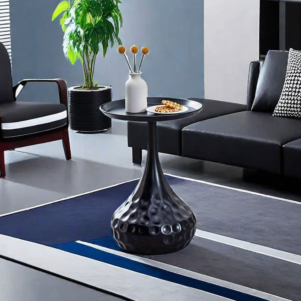 Venta al por mayor transfronteriza caliente de mesa de té de lujo nórdica, sofá de salón, esquina de balcón, mesas de metal