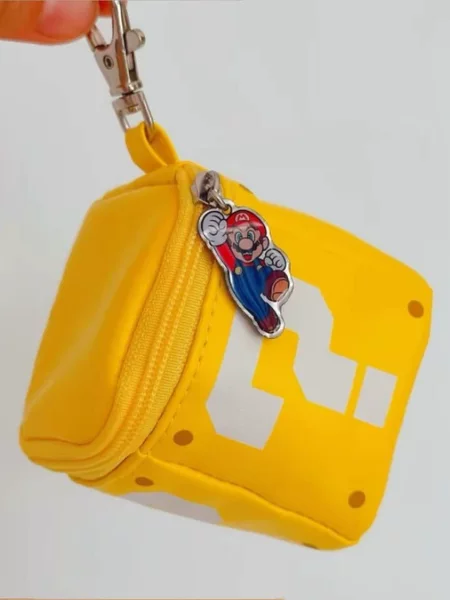 In-stock Japanese-style mini compact ultra-light three-dimensional yellow coin purse, cute cartoon pendant accessory
