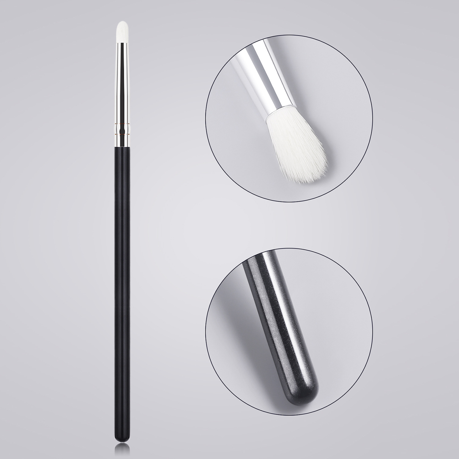 Sombra solo cepillo de maquillaje de alta calidad grande cepillo suelto cepillo de La Fundación cepillo de sombra de ojos cepillo en forma de abanico belleza