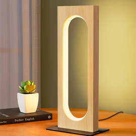 方形台灯北欧复古简约网红USB供电卧室床头温馨酒吧氛围LED小夜灯