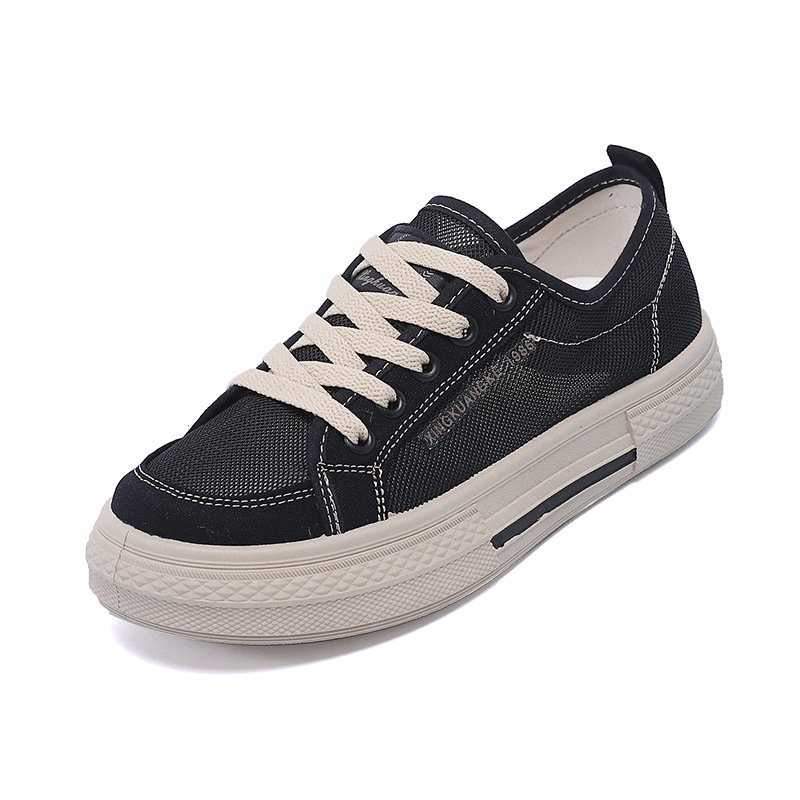 Summer New Breathable Mesh Canvas For Women, Versatile Student Shoes, Women's Soft-soled Korean-style Casual Shoes 221_vogvips.com