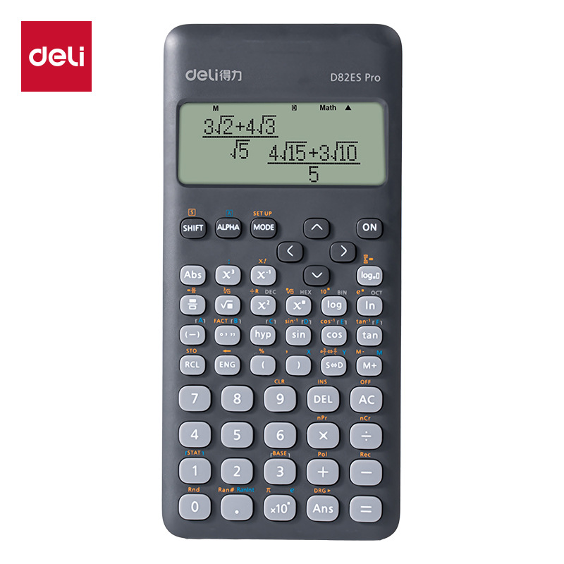 Calculadora científica D82ES Pro calculadora de funciones sin almacenamiento para estudiantes universitarios de secundaria