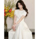 Shenzhen 024 New Nanyou Women's Wear European-style French High-end Elegant Three-dimensional Rose A- character Long dress Women