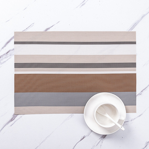 New Chinese restaurant PVC square bar European style insulated placemat table mat cloth mat Western tableware mat 30X45 hotel decoration